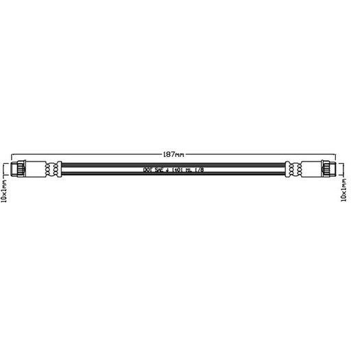 Juratek Brake Hydraulic Hose Line inner JBH1075