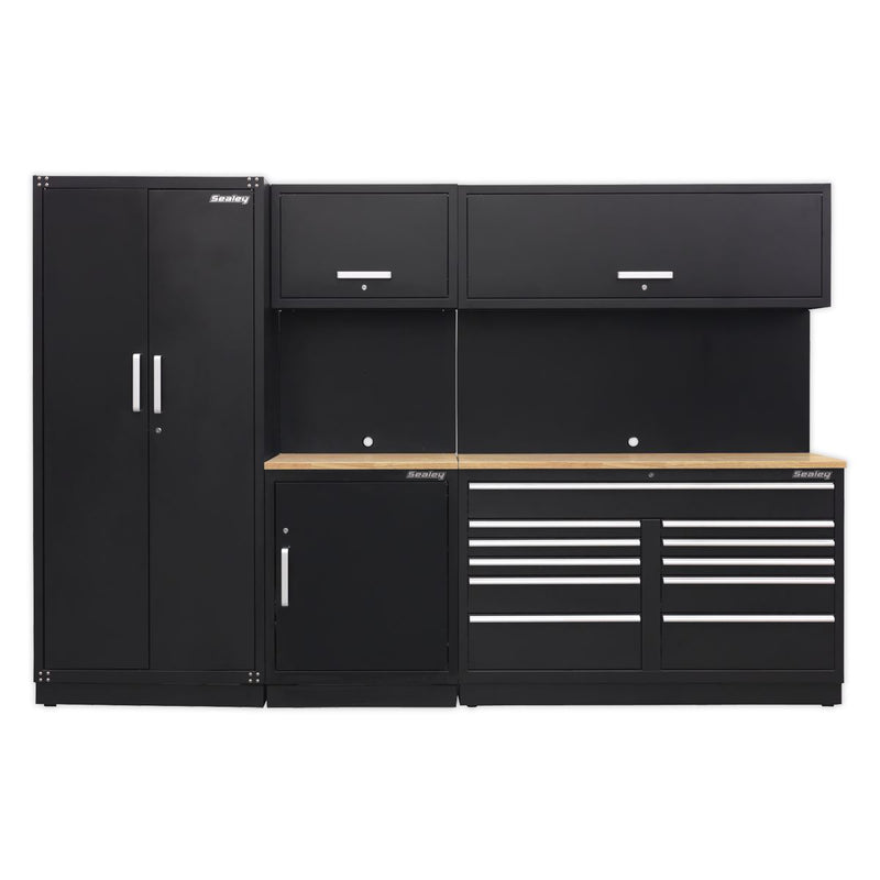 Sealey Premier Premier Storage System with Oak Worktop 3.3m APMSCOMBO2W Sealey Premier - Dynamic Drive