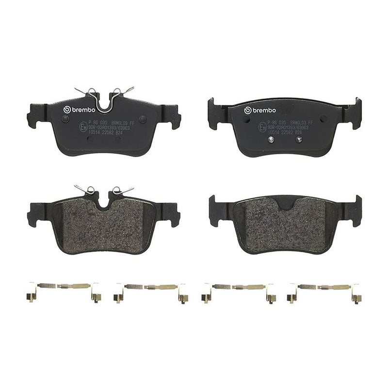 Brembo 4 x Rear Brake Pad Set fits Volvo S60 III 2019-2023
