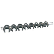 Draper Metric Crow Foot Spanner Set on a Metal Rail, 3/8" Sq. Dr. (8 Piece) Draper - Dynamic Drive