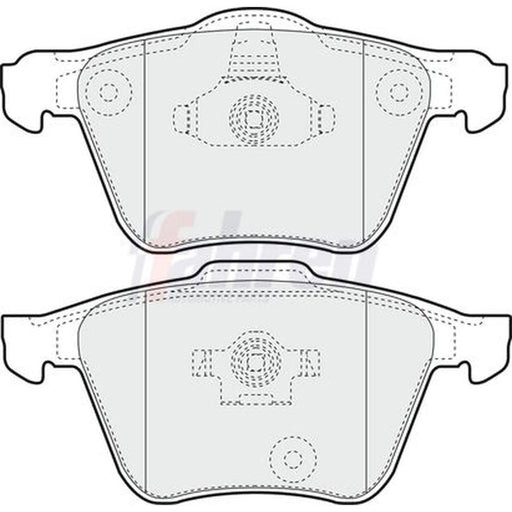 Fahren Front Brake Vented Discs & Pads fits Volvo XC90 I 2002-2014 2.5 3.2