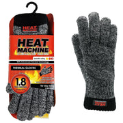 Mens grey marl thermal insulated gloves 2142 UK Camping And Leisure - Dynamic Drive