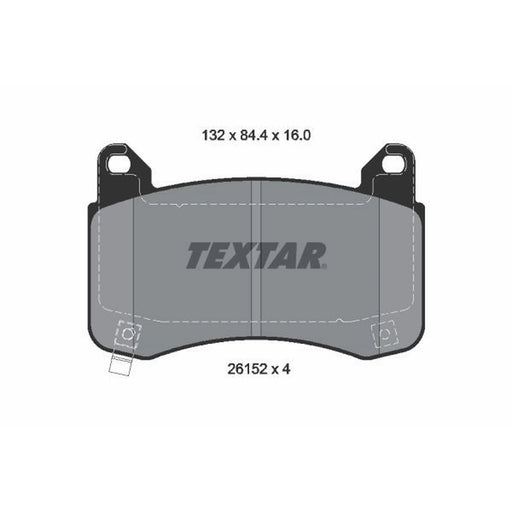 Textar Front Brake Pad Set 2615201