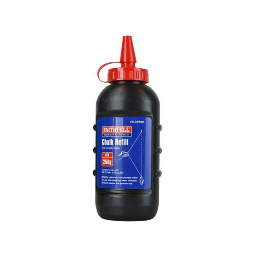 Faithfull Chalk Powder Red 250g Faithfull - Dynamic Drive