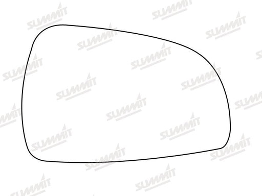 Summit Stick-On Aspheric Mirror Glass fits Toyota Avensis 02 on RHS Summit - Bars 4 Cars
