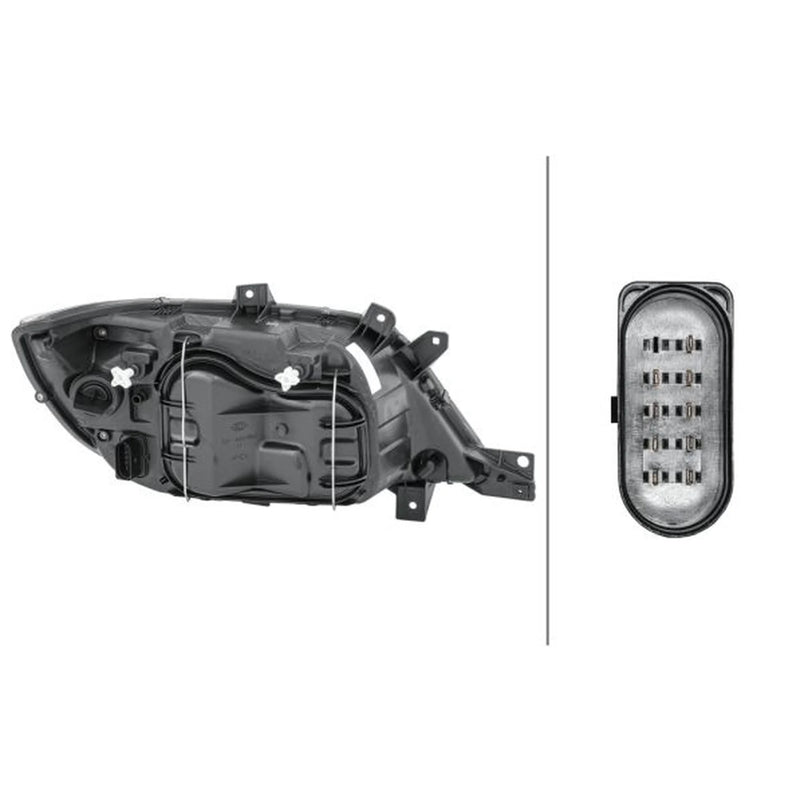 Hella Headlight Headlamp H7/H1 Left fits Mercedes-Benz Sprinter 2-T 1995-2006