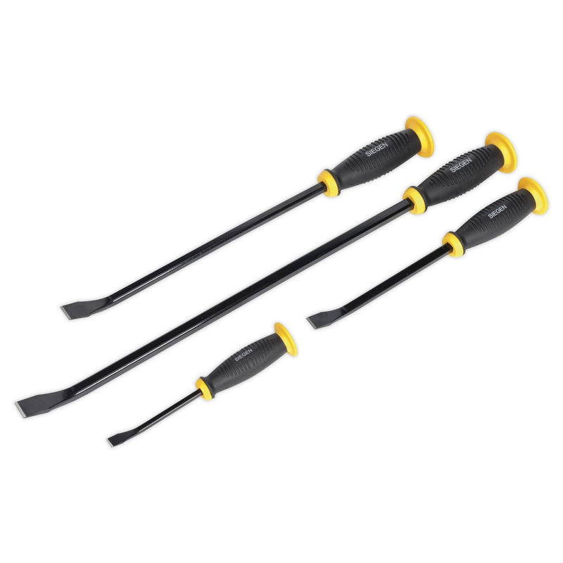 Sealey Pry Bar Set with Hammer Cap 4pc S0557 Siegen by Sealey - Dynamic Drive