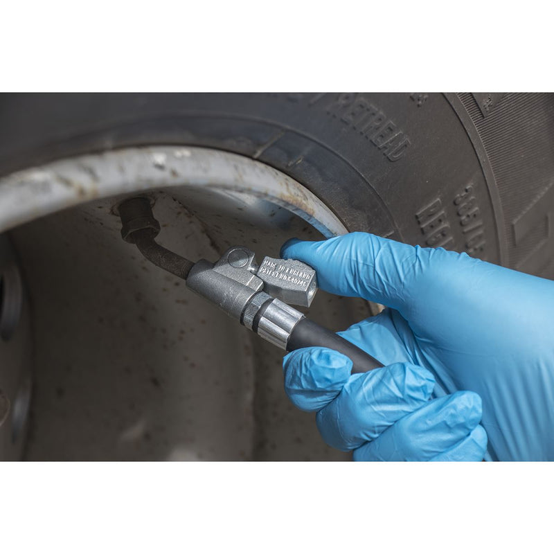 Sealey Professional Tyre Inflator with 2.5m Hose & Clip-On Connector SA37/94 Sealey - Dynamic Drive