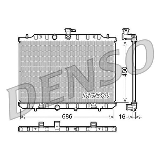Denso Engine Radiator DRM46009