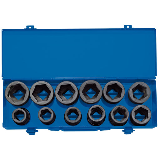 Draper Combined MM/AF Impact Socket Set in Metal Case, 3/4" Sq. Dr. (12 Piece) Draper - Dynamic Drive