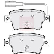 Apec Rear Brake Pad Set fits Abarth Punto 2012 on 1.4