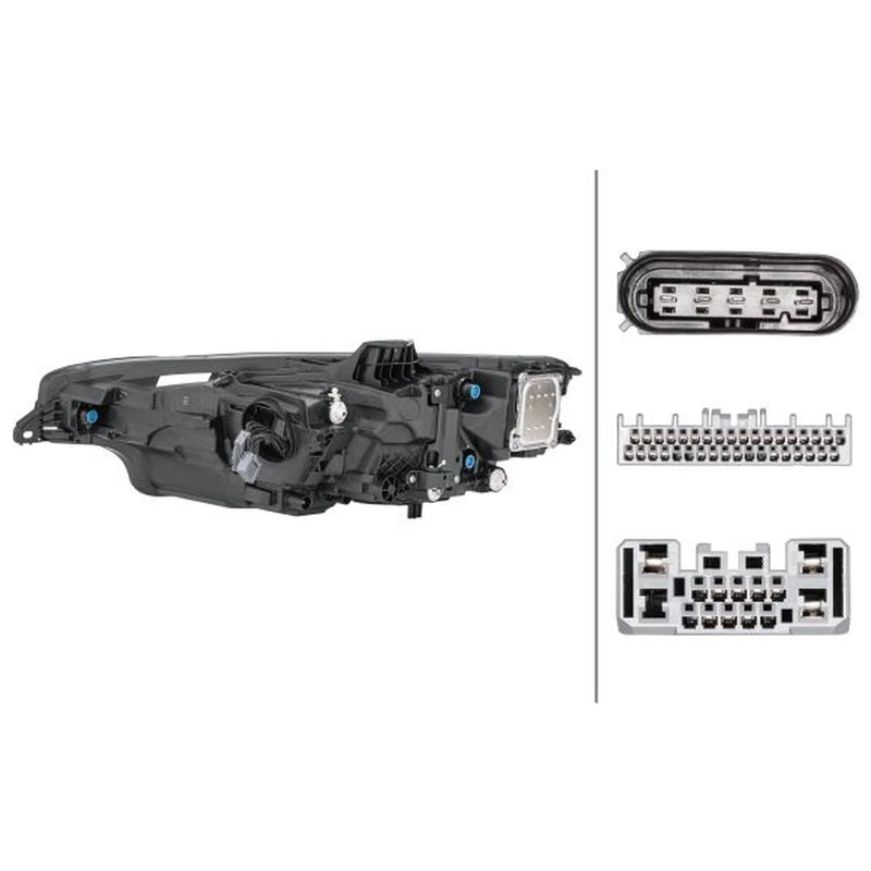 Hella Headlight Headlamp LED Right 1LX 013 501-941