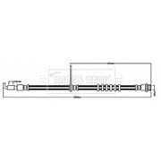 Borg & Beck Brake Hydraulic Hose Line Front Right BBH8685