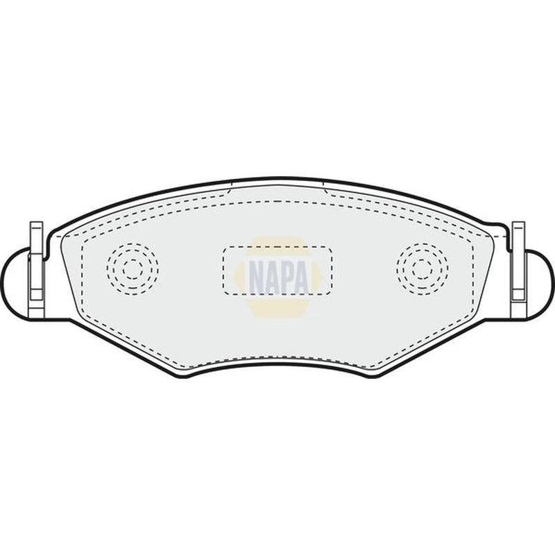 NAPA Front & Rear Pads fits Peugeot 206 1998-2012 1.4