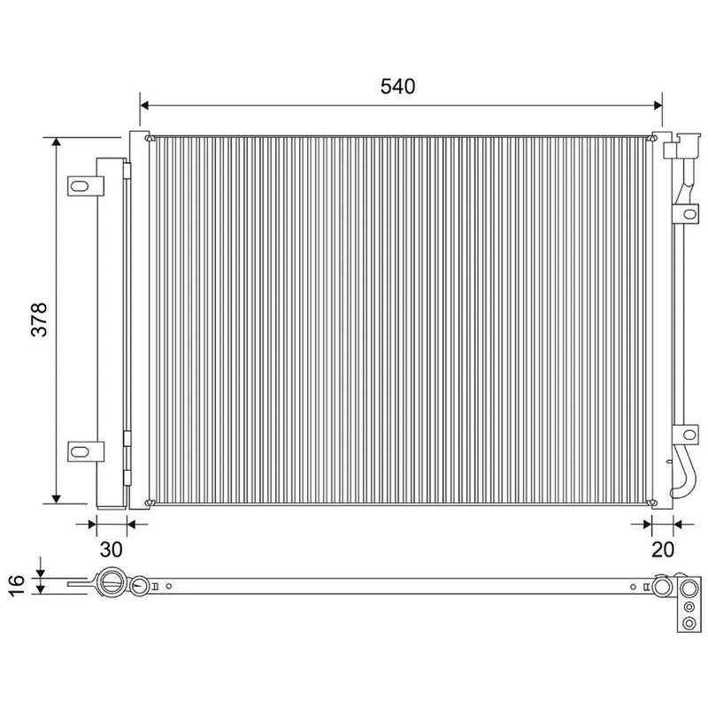 Valeo Air Conditioning Condenser 822764