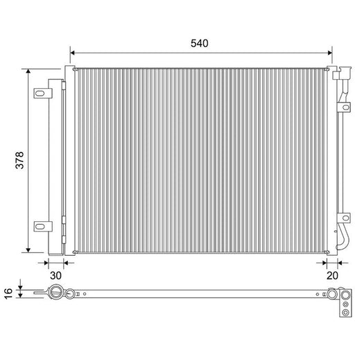 Valeo Air Conditioning Condenser 822764