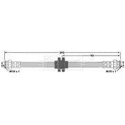 Borg & Beck Brake Hydraulic Hose Line Rear Right BBH6098