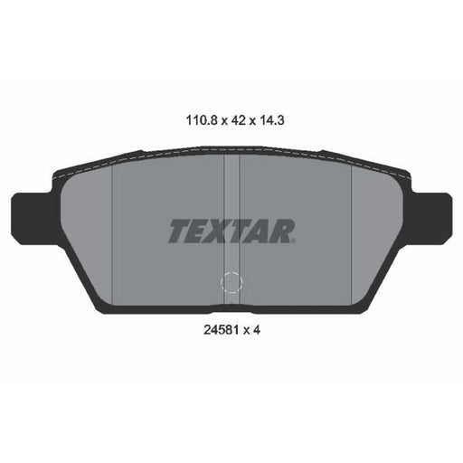 Textar Rear Brake Pad Set 2458102