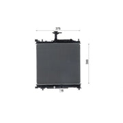 Mahle Engine Radiator fits Suzuki Celerio 2014 on 1.0