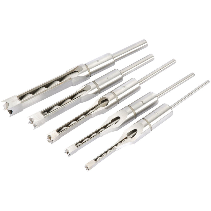 Draper Hollow Square Mortice Chisel and Bit Set (5 Piece) 40406 Draper - Dynamic Drive