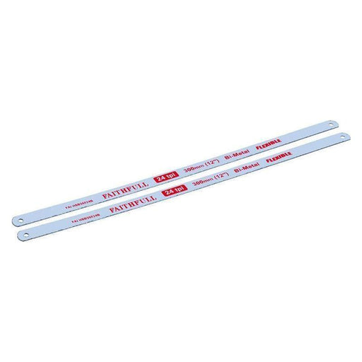 Faithfull Hacksaw Blades 300mm (12in) x 24 TPI (Pack 2) Faithfull - NN4 Online