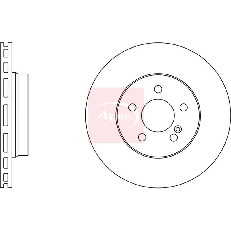 Apec Rear Brake Vented Discs & Pads fits Mercedes-Benz E-Class T-Model 2006-2009