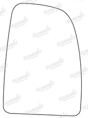 Summit Heated Base Plate With Commercial Mirror Glass fits Fiat Ducato, Cit Jumper / Relay, Peugeot Boxer RHS Summit - Bars 4 Cars
