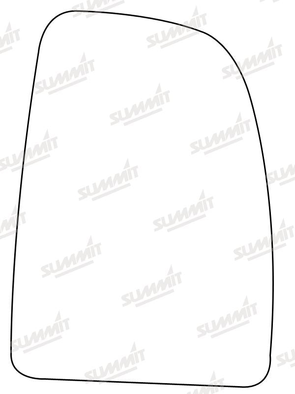 Summit Heated Base Plate With Commercial Mirror Glass fits Fiat Ducato, Cit Jumper / Relay, Peugeot Boxer RHS Summit - Bars 4 Cars