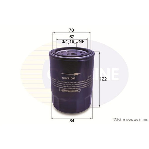 Comline Engine Oil Filter fits Hyundai Accent II 2002-2005 1.5