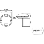 Hella Rear Fog Light Lamp Unit Rear