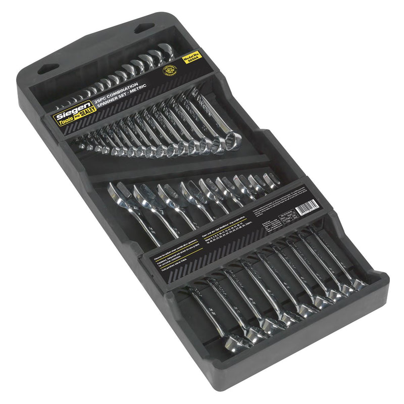 Sealey Combination Spanner Set 25pc Metric S0564 Sealey - Dynamic Drive