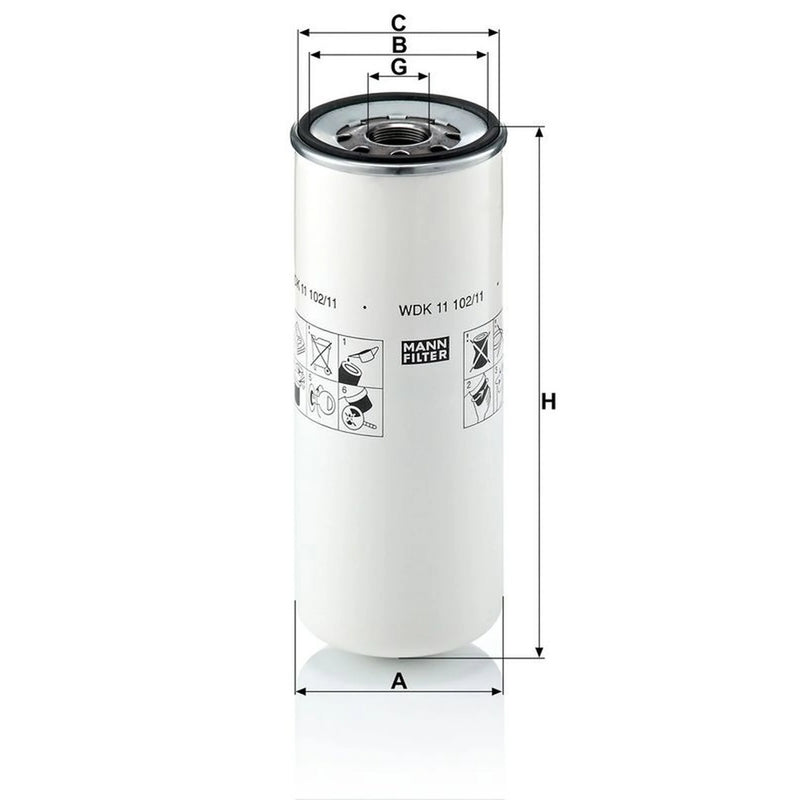 MANN-FILTER Fuel Filter Element