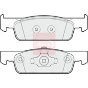 Apec Front Brake Pad Set fits Dacia Logan II 2012-2013 1.2 1.5 1.6