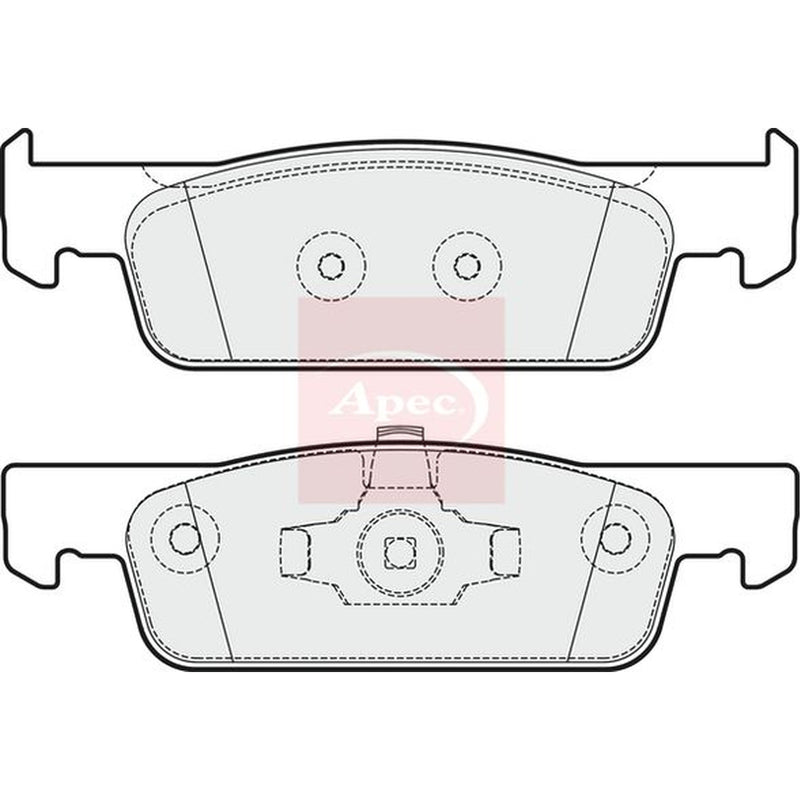 Apec Front Brake Pad Set fits Dacia Logan II 2012-2013 1.2 1.5 1.6