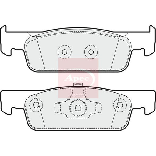 Apec Front Brake Pad Set fits Dacia Logan II 2012-2013 1.2 1.5 1.6