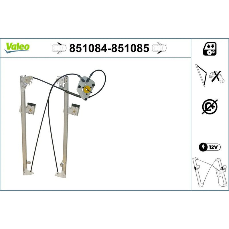 Valeo Electric Window Regulator Lifter Left Front 851084