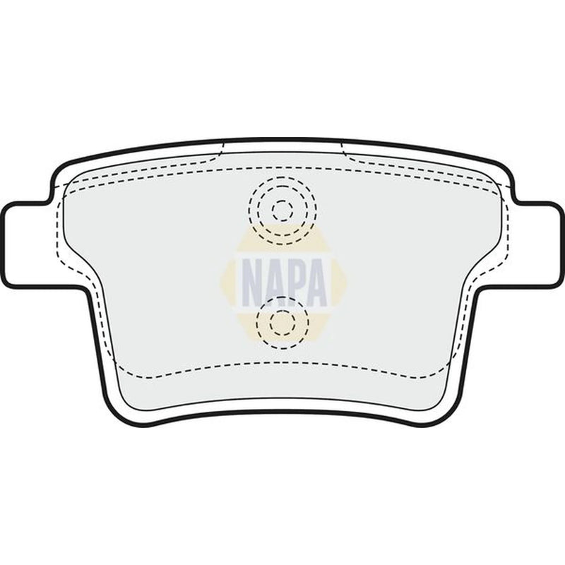 NAPA Rear Brake Pad Set fits Ford Mondeo 2000-2007 1.8 2.0 2.2 2.5 3.0
