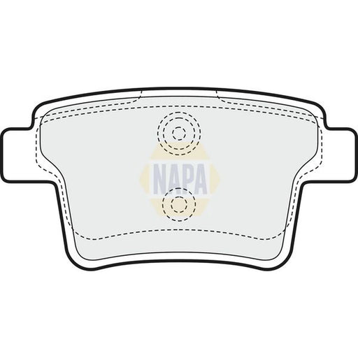 NAPA Rear Brake Pad Set fits Ford Mondeo 2000-2007 1.8 2.0 2.2 2.5 3.0