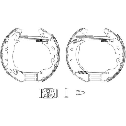 Mintex Brake Shoe Set Axle Kit fits Ford Mondeo 1993-2000 2.0