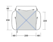 Outwell Daytona Driveaway Air Awning Grey Outwell - Dynamic Drive