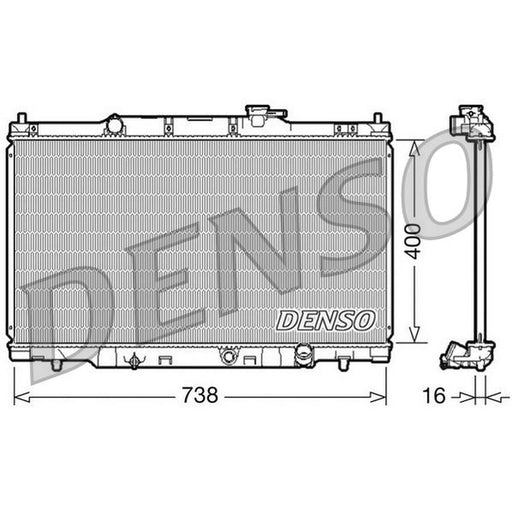 Denso Engine Radiator fits Honda Cr-V 2001-2007 2.0
