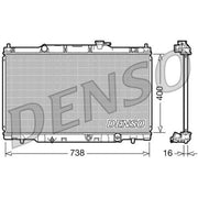 Denso Engine Radiator DRM40011