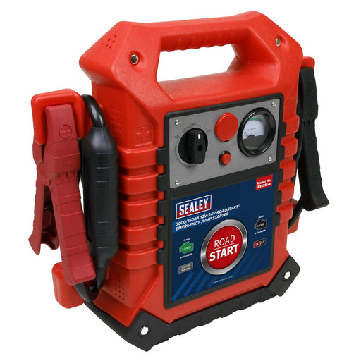 Sealey RoadStart Emergency Jump Starter 12/24V 3000/1500 Peak Amps RS125 Sealey - Dynamic Drive