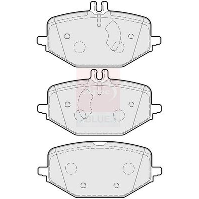 Apec Rear Brake Pad Set fits Mercedes-Benz G-Class 2019-2022 463.349 463.350
