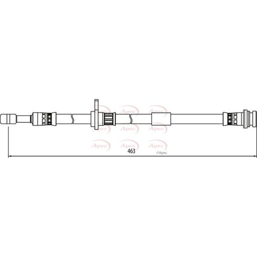 Apec Brake Hydraulic Hose Line Front Left HOS4067