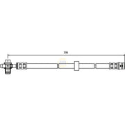 NAPA Brake Hydraulic Hose Line Front NBH1082