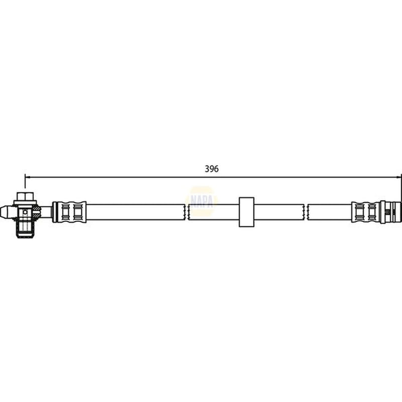 NAPA Brake Hydraulic Hose Line Front NBH1082