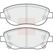 Apec Front Brake Pad Set PAD1788