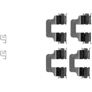 Mintex Brake Pad Accessory Fitting Kit Rear fits Abarth 500 2008 on 1.4