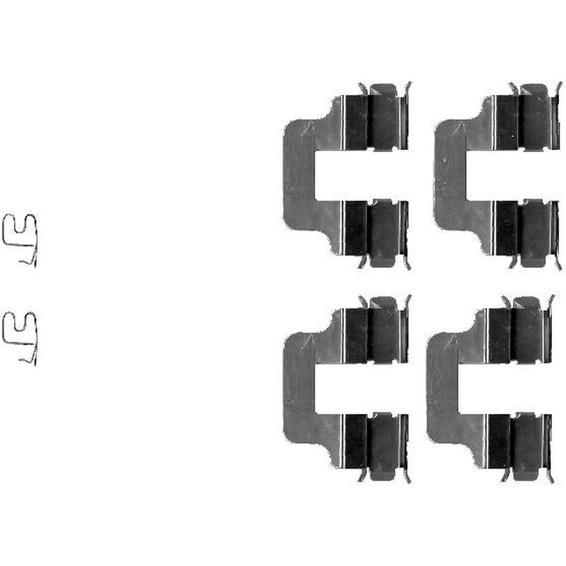 Mintex Brake Pad Accessory Fitting Kit Rear fits Abarth 500 2008 on 1.4